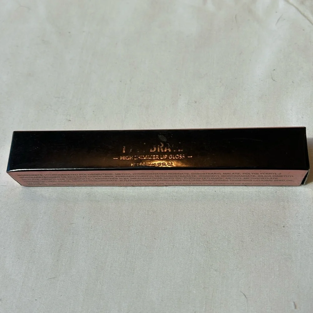 RealHer High Shimmering Lip Gloss- I Am Brave-ShimmerSilver  NIB